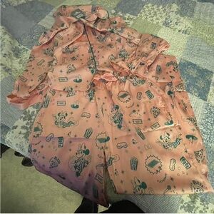 Disney Pink Minnie Mouse Two-Piece Pajama Set